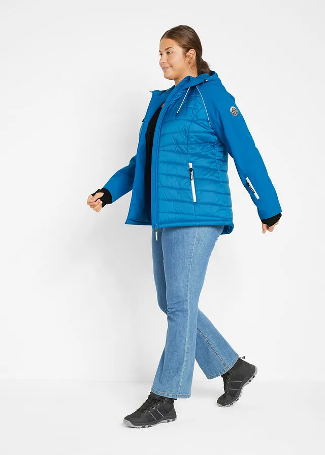 Chaqueta funcional con aspecto híbrido Azul polar
