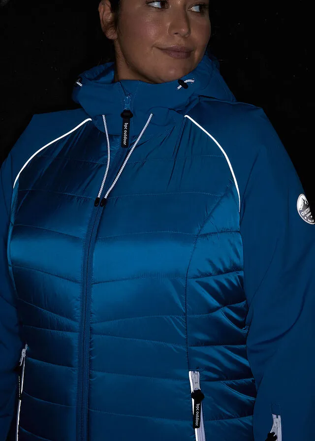 Chaqueta funcional con aspecto híbrido Azul polar