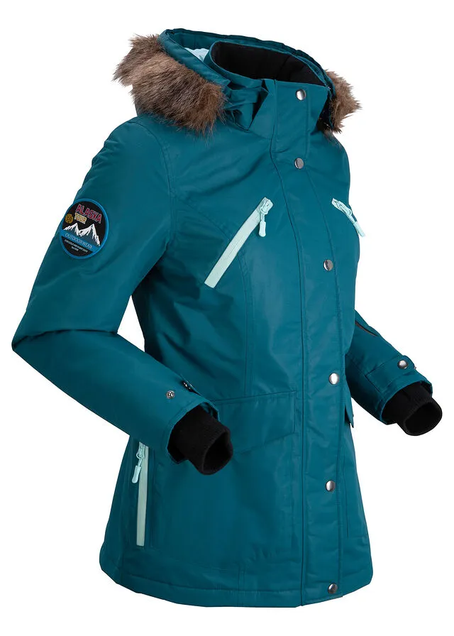 Chaqueta funcional impermeable Petróleo azul
