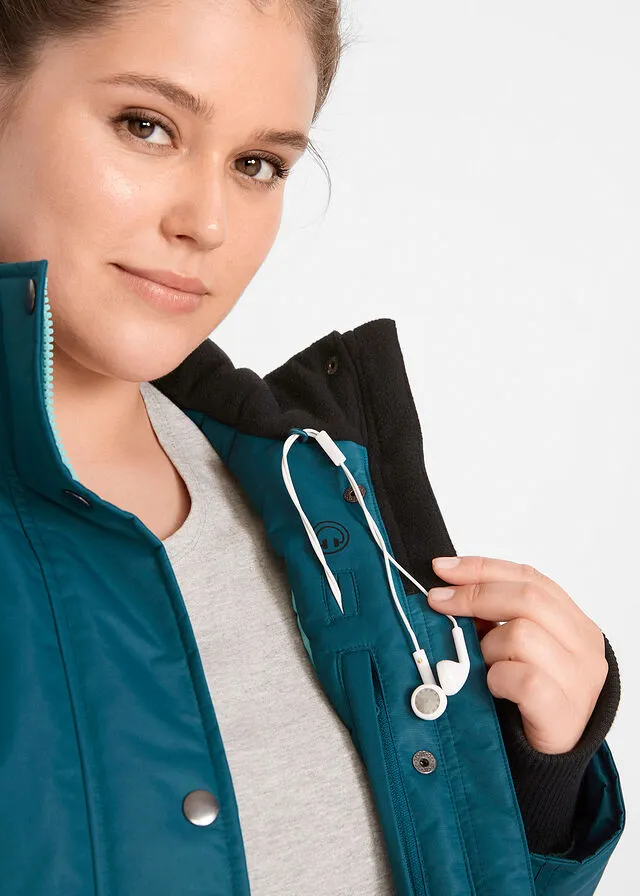 Chaqueta funcional impermeable Petróleo azul