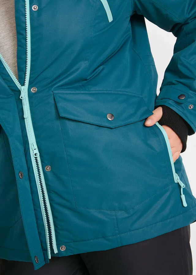 Chaqueta funcional impermeable Petróleo azul