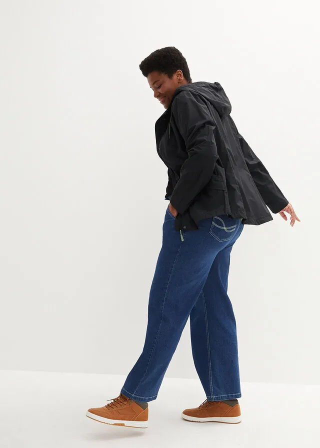 Chaqueta funcional ligera, impermeable Negro