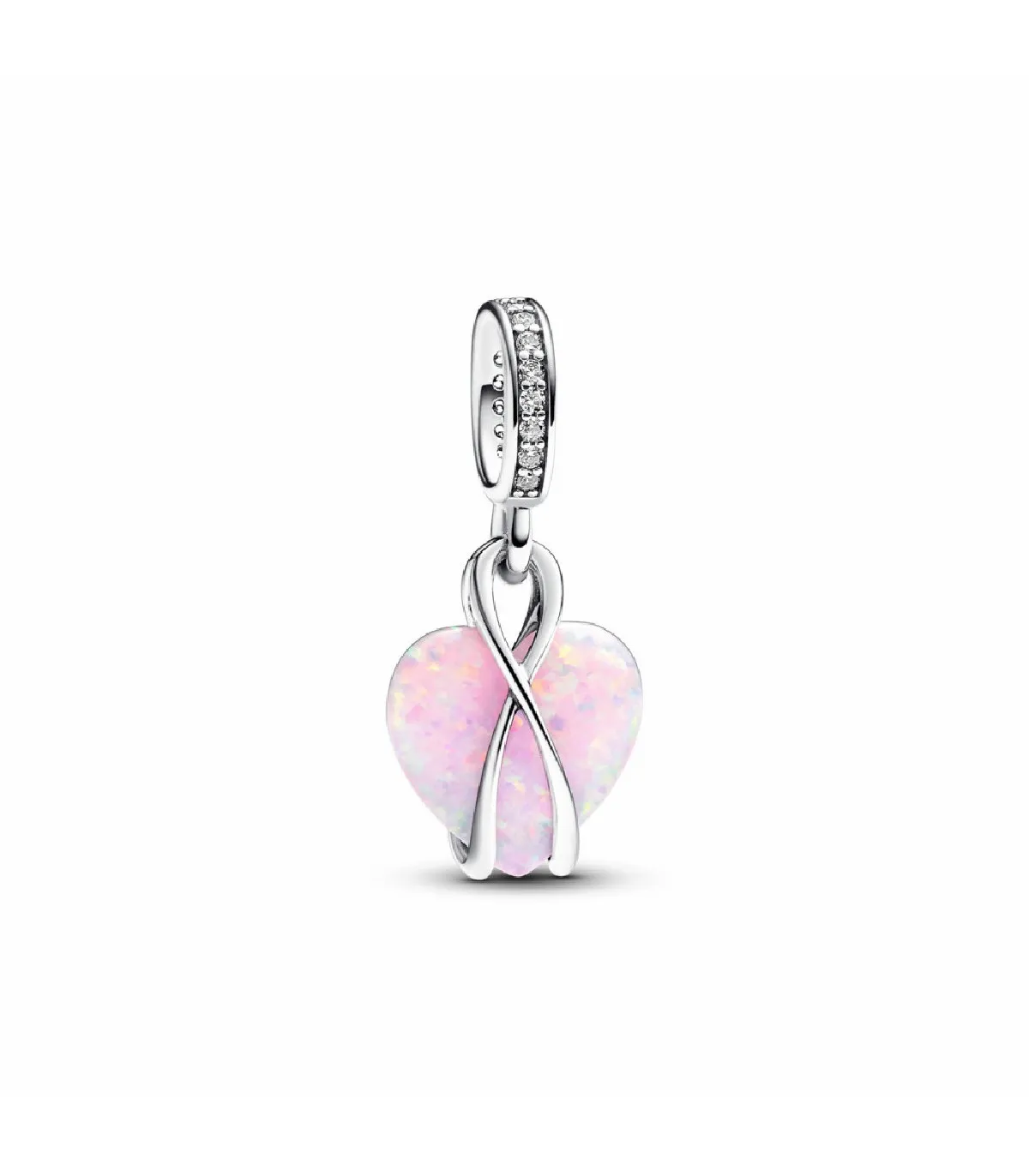 CHARM PANDORA COLGANTE CON FORMA DE CORAZóN OPALESCENTE DE MAMA  793202C01