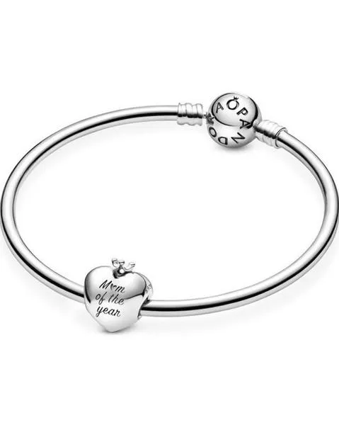 charm pandora plata corazón madre del año