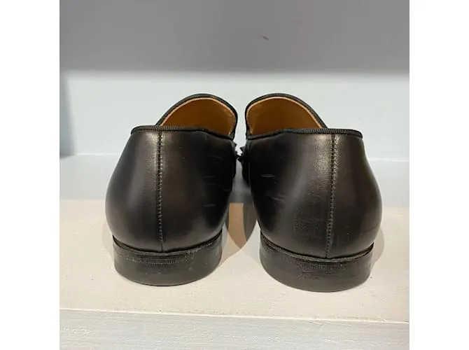 CHRISTIAN LOUBOUTIN Pisos T.UE 40.5 cuero Negro 