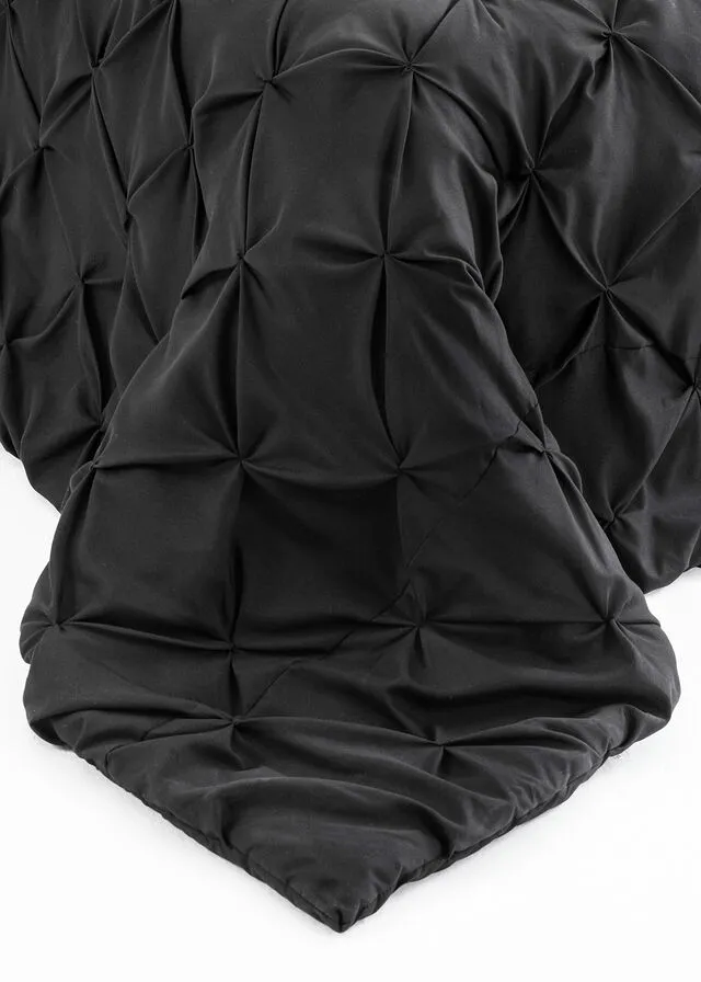 Colcha con espirales Negro