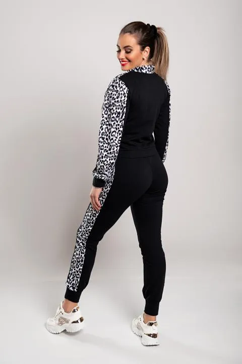 Conjunto de chándal con estampado de leopardo Segovia, gris