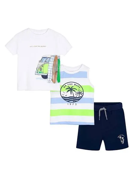conjunto mayoral verde neon para niño