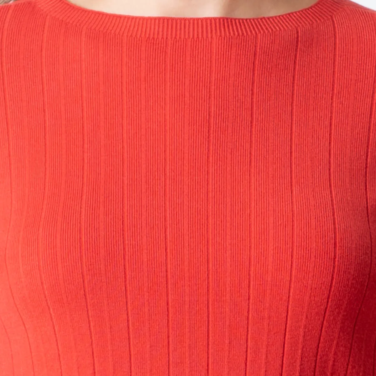 CONJUNTO PUNTO PLISADO  ROJO