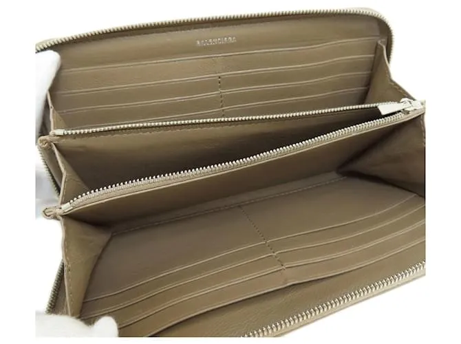 Cremallera Continental Balenciaga Beige 