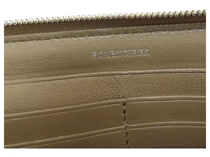 Cremallera Continental Balenciaga Beige 
