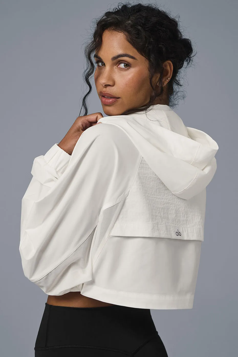 CROPPED PLAYMAKER JACKET  IVORY
