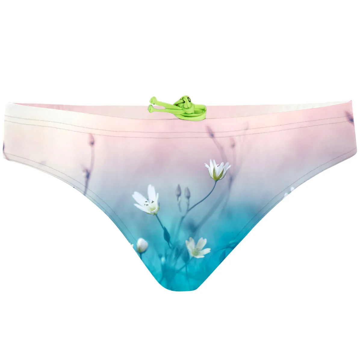 DELICATE FLOWERS  BANDEAU BIKINI BOTTOM