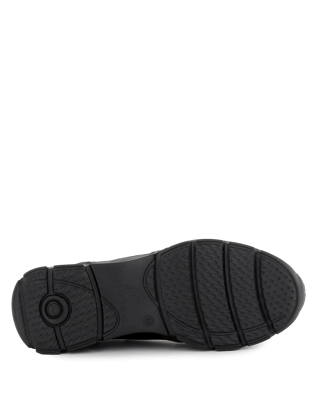 Deportivos cordones elásticos cuña alta mujer gris Fluchos
