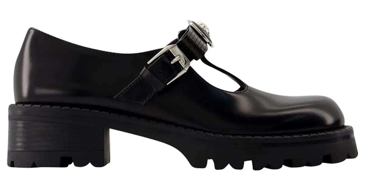 DERBIES  VERSACE  CUERO  NEGRO 