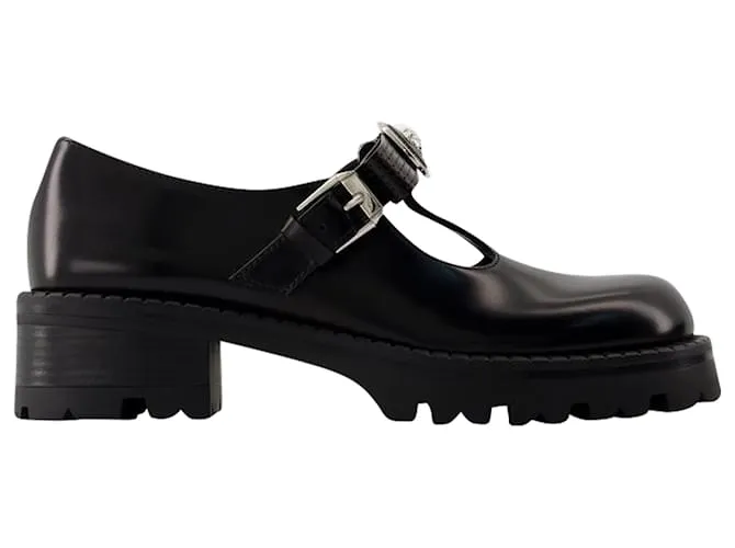 DERBIES  VERSACE  CUERO  NEGRO 