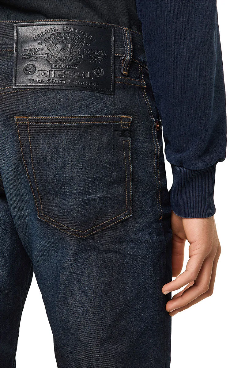 Diesel DStrukt 34 L Vaqueros slim de tejido superelástico para hombre en azul medio