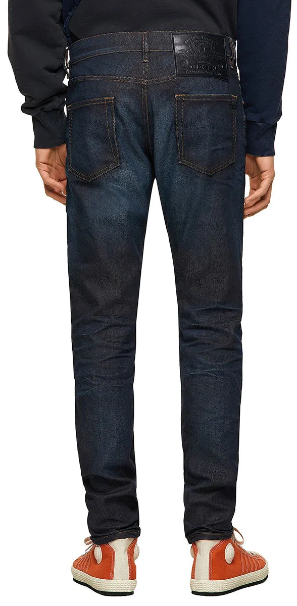 Diesel DStrukt 34 L Vaqueros slim de tejido superelástico para hombre en azul medio