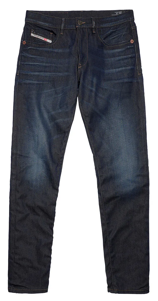 Diesel DStrukt 34 L Vaqueros slim de tejido superelástico para hombre en azul medio