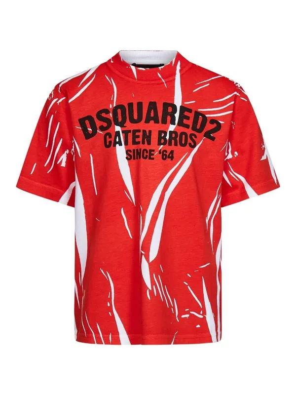 DSQUARED2 CAMISETA  ROJO