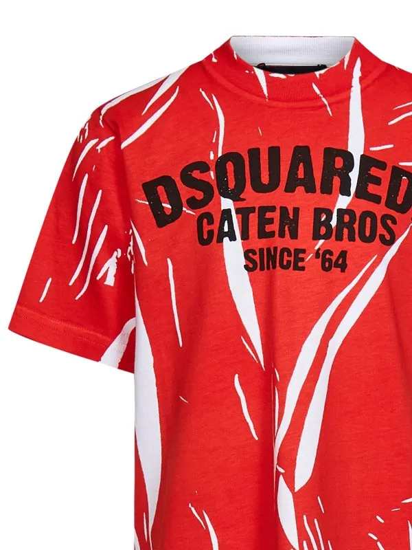 DSQUARED2 CAMISETA  ROJO