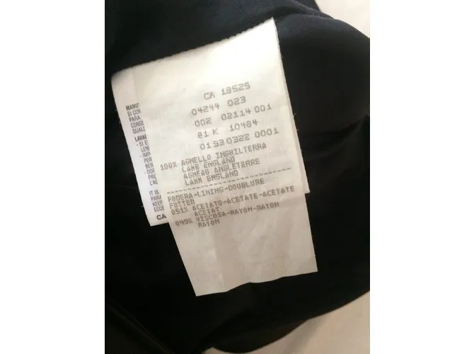 Emporio Armani Vestido de cuero Negro 