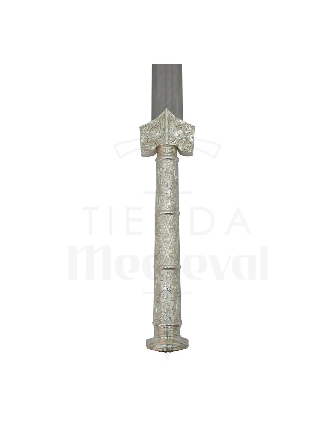 Espada china tradicional de la dinastía Han, blanca (96,5 cm.)