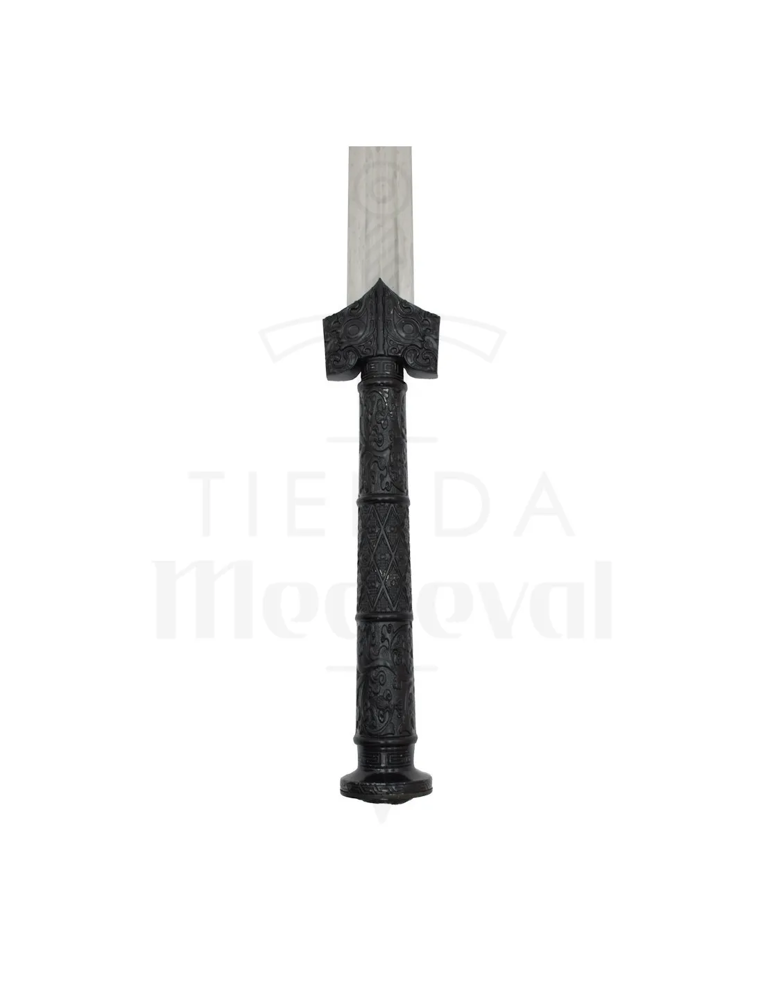 Espada china tradicional de la dinastía Han, negra (96,5 cm.)