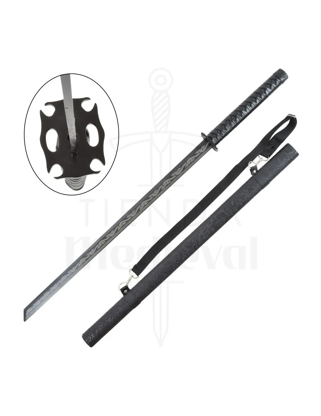 Espada china tradicional de la dinastía Tang (96 cm.)