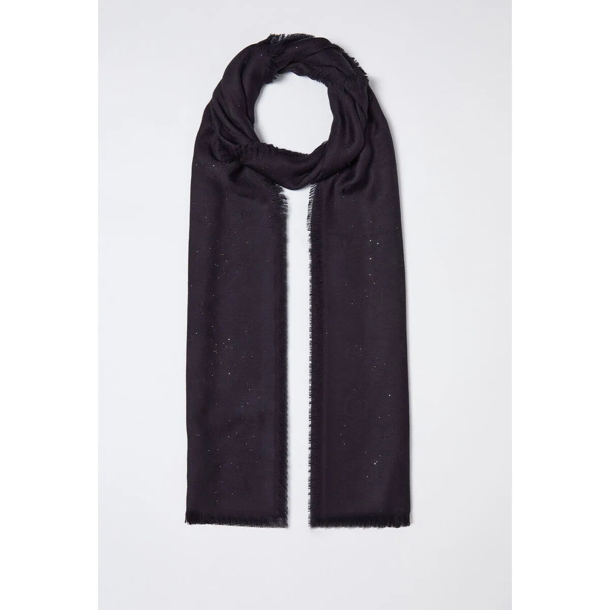 Estola con logotipo jacquard