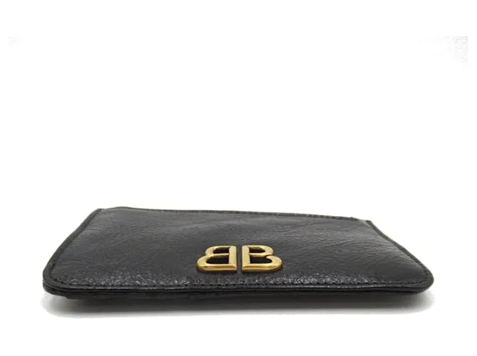 Everyday Monedero de cuero negro Balenciaga 
