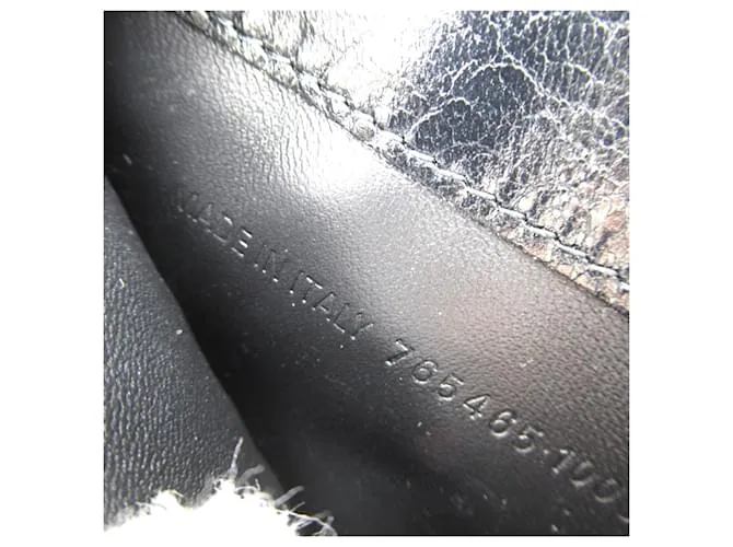Everyday Monedero de cuero negro Balenciaga 