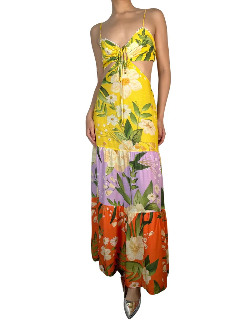 FARM RIO Vestido Longo Floral