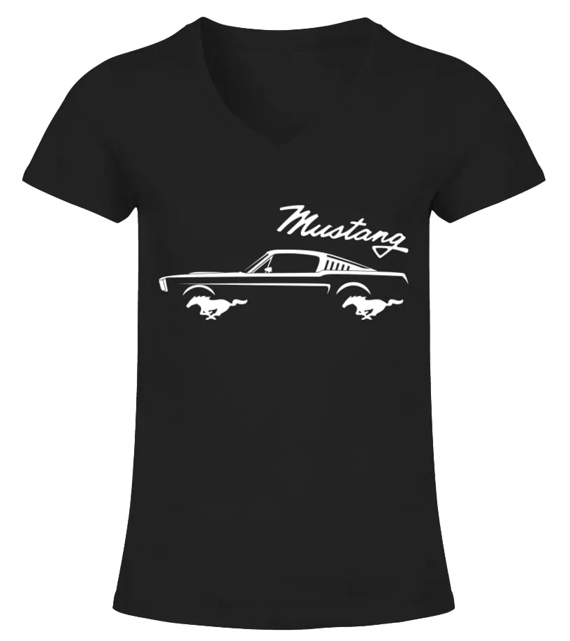 Ford Mustang P.BK Camiseta cuello pico Mujer