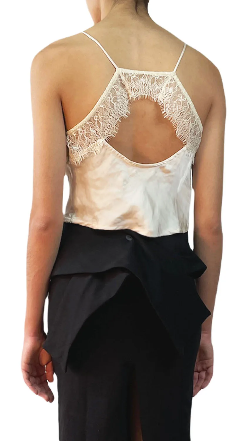 FREE PEOPLE Crop Top Lencero Espalda Abierta