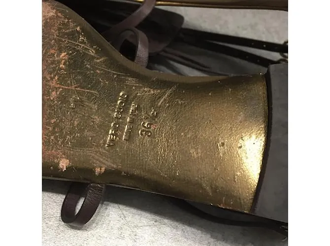 GIUSEPPE ZANOTTI Sandalias T.UE 36.5 cuero Castaño 