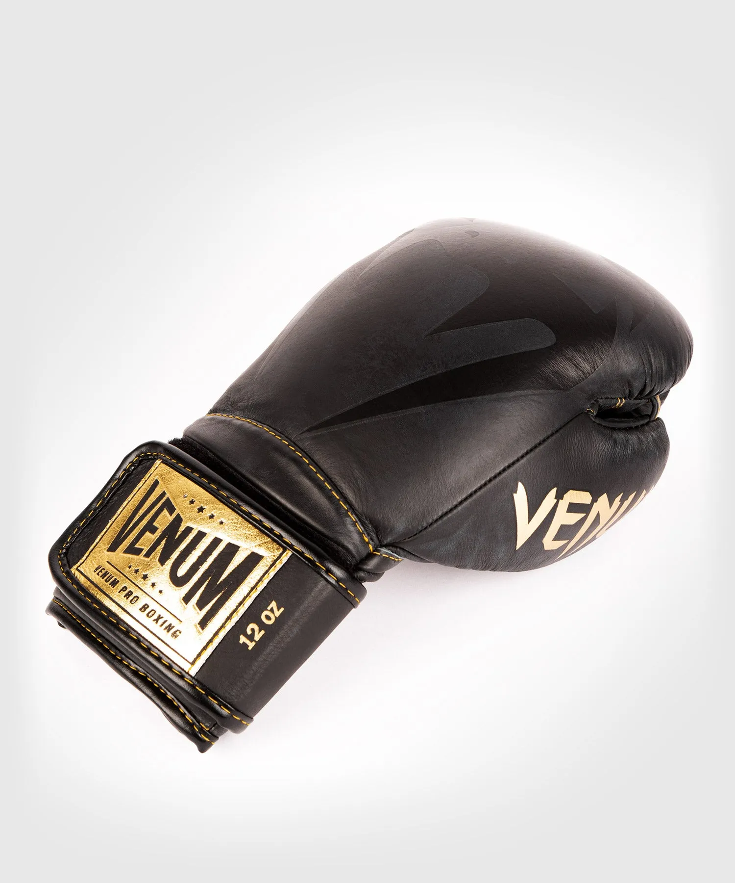 GUANTES DE BOXEO PROFESIONAL VENUM GIANT 2.0  – VELCRO  NEGRO/NEGROORO