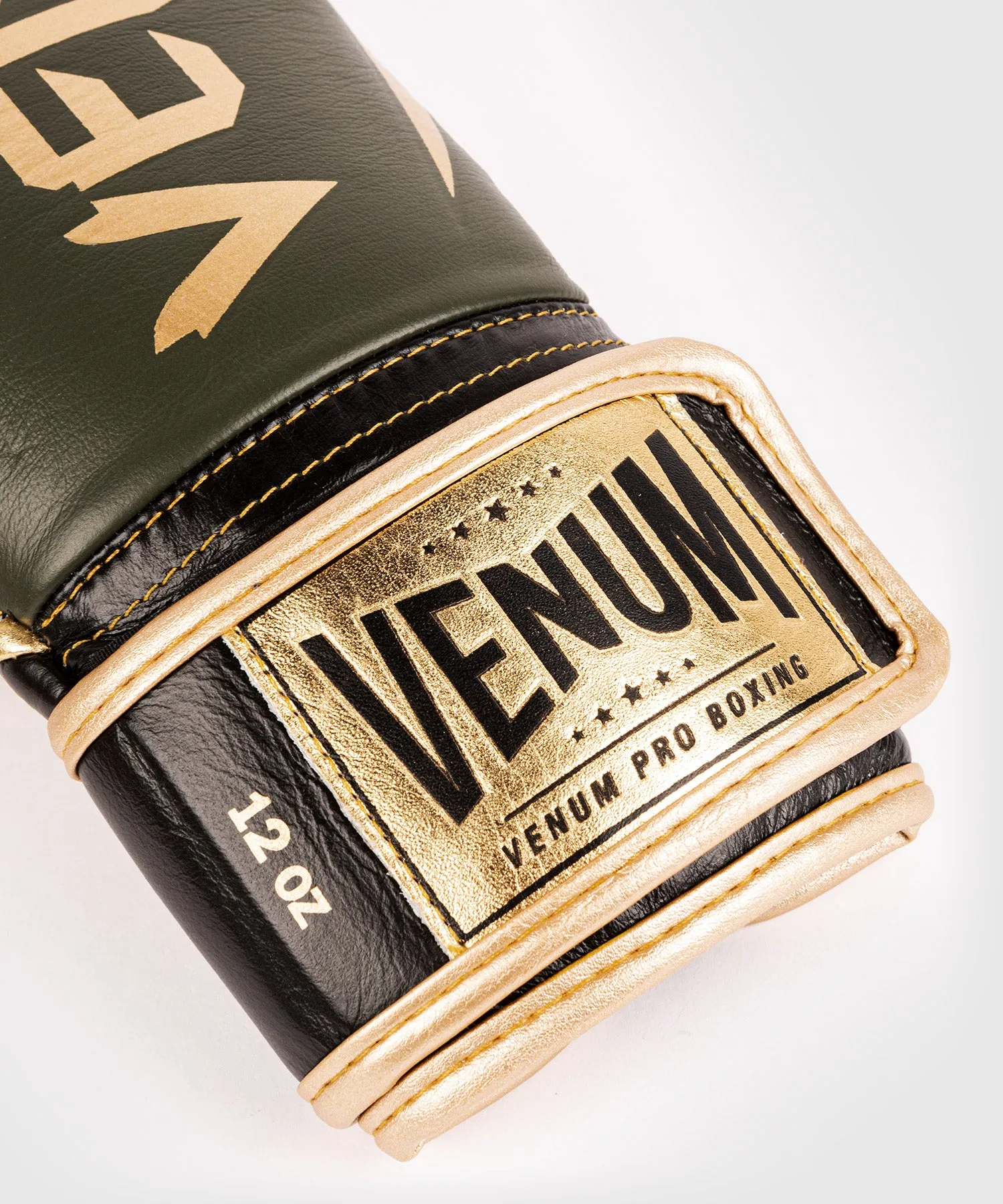 GUANTES DE BOXEO PROFESIONAL VENUM HAMMER – VELCRO  CAQUI/ORO