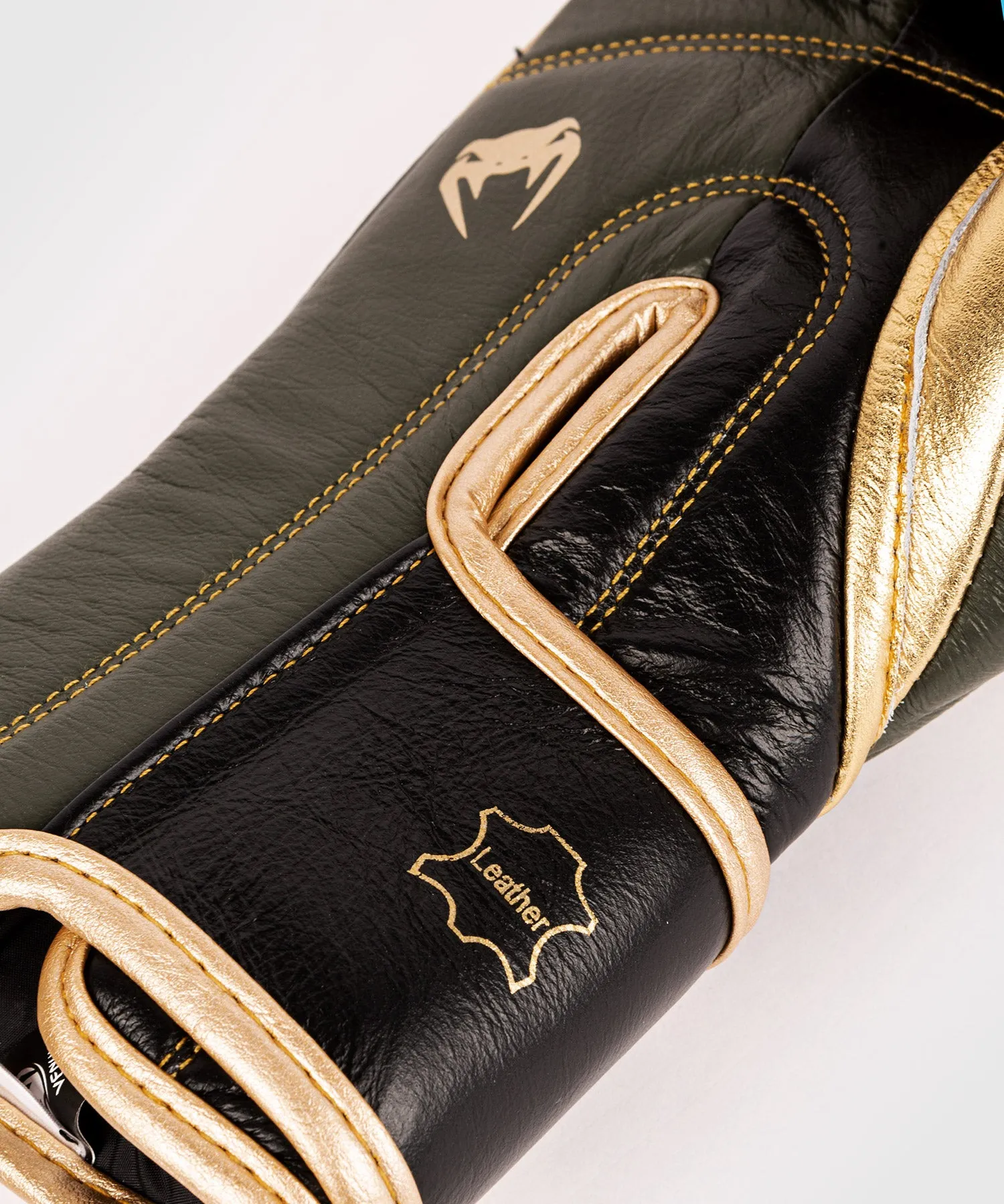 GUANTES DE BOXEO PROFESIONAL VENUM HAMMER – VELCRO  CAQUI/ORO