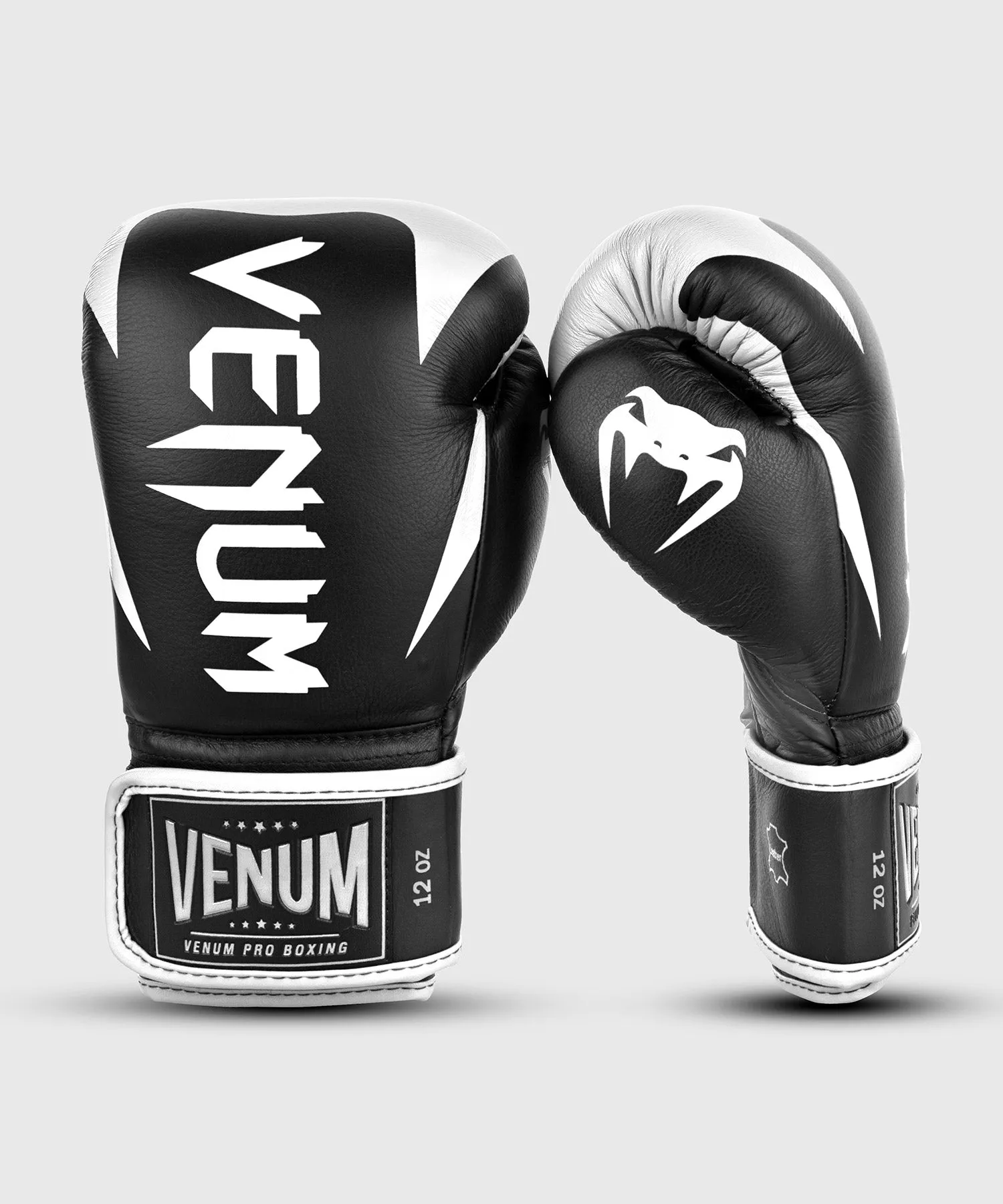 GUANTES DE BOXEO PROFESIONAL VENUM HAMMER – VELCRO  NEGRO/BLANCO