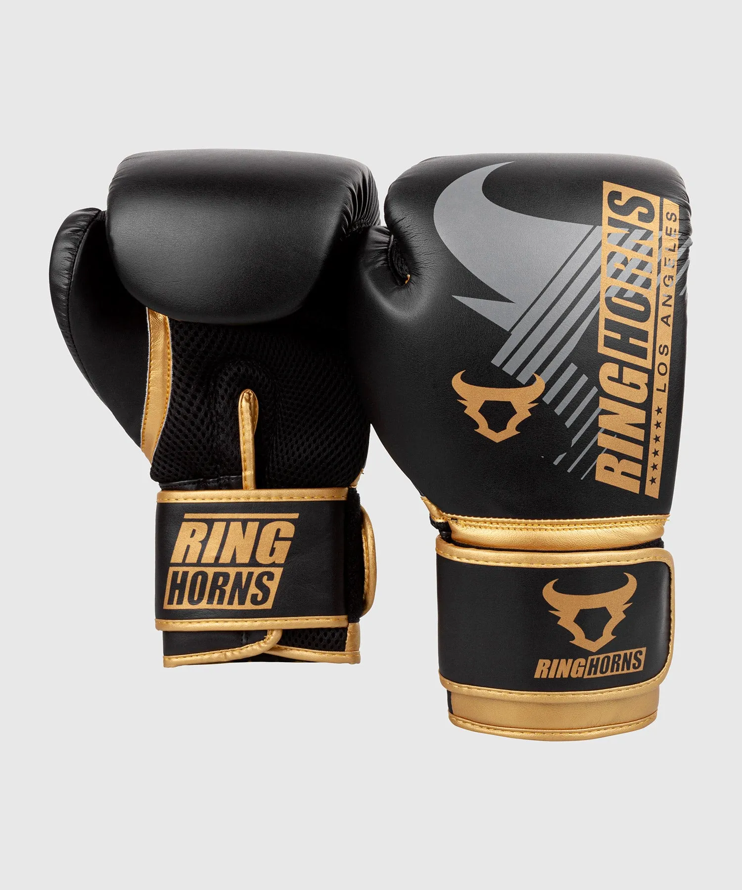 GUANTES DE BOXEO RINGHORNS CHARGER MX  NEGRO/ORO