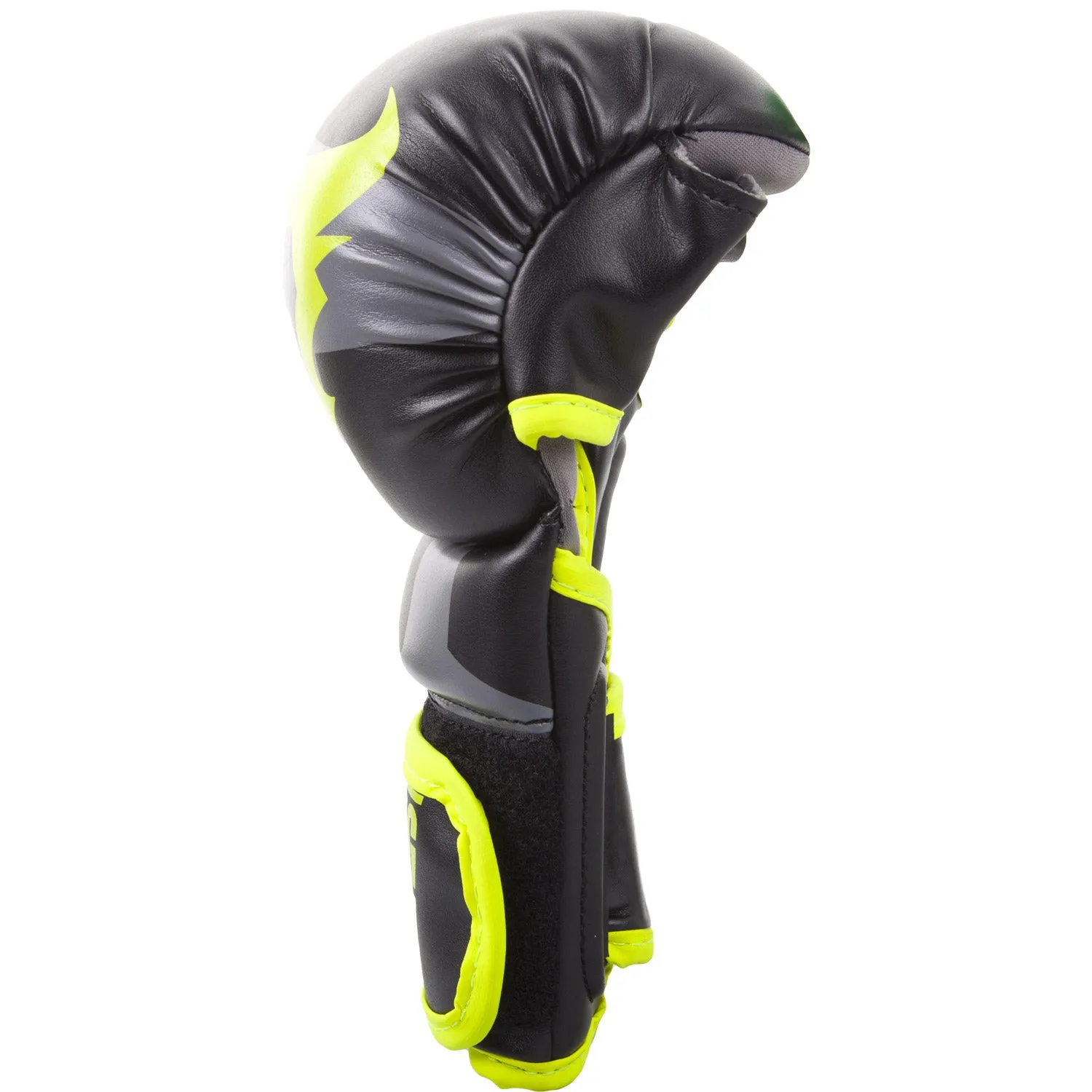 GUANTES DE BOXEO RINGHORNS CHARGER SPARRING  NEGRO/AMARILLO FLUO