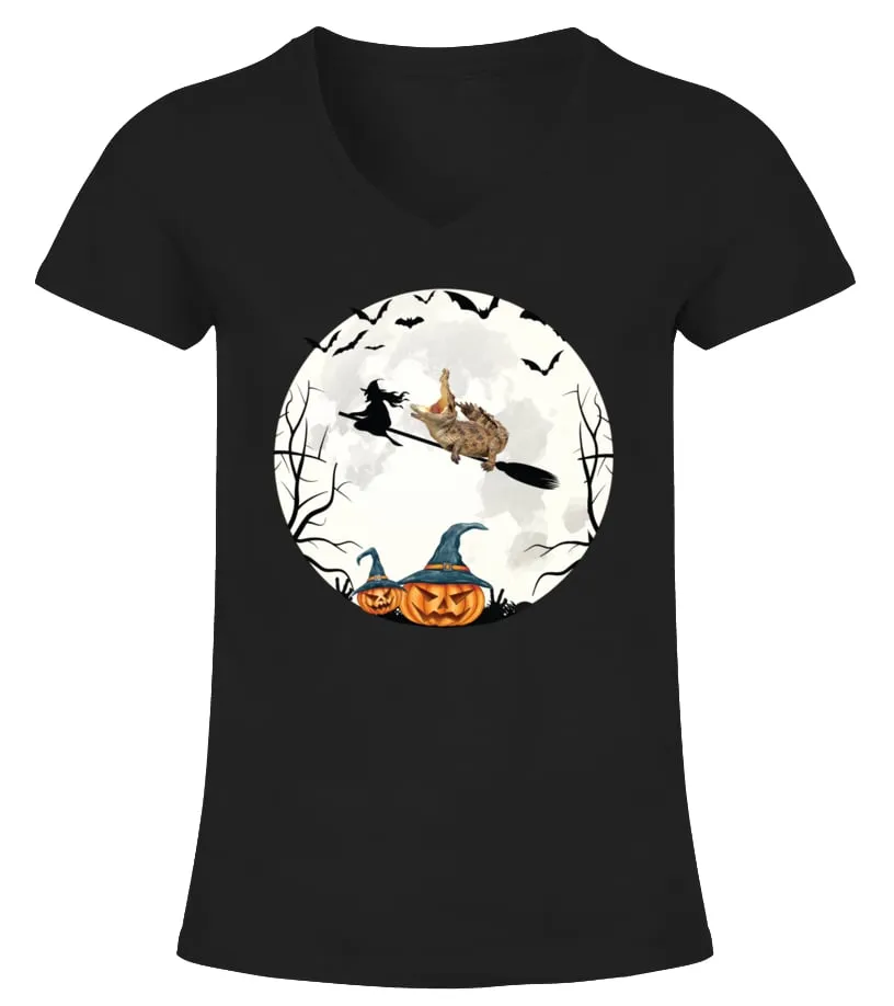 HALLOWEEN  CROCODILE Camiseta cuello pico Mujer