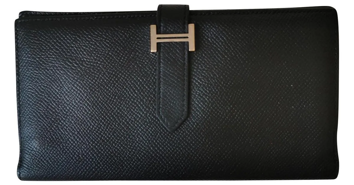 Hermès Béarn Negro 