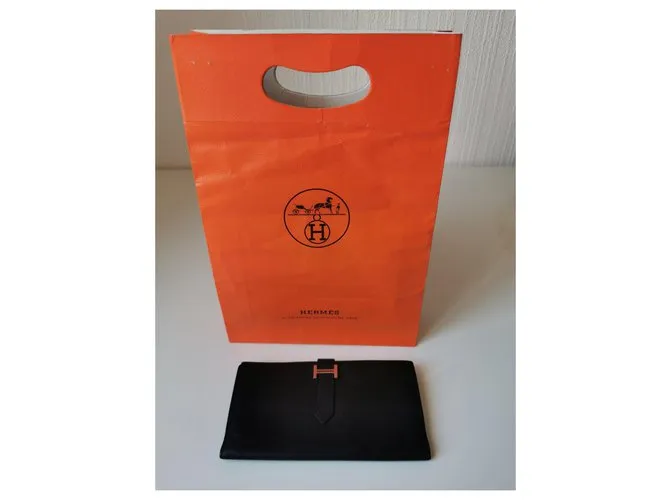Hermès Béarn Negro 