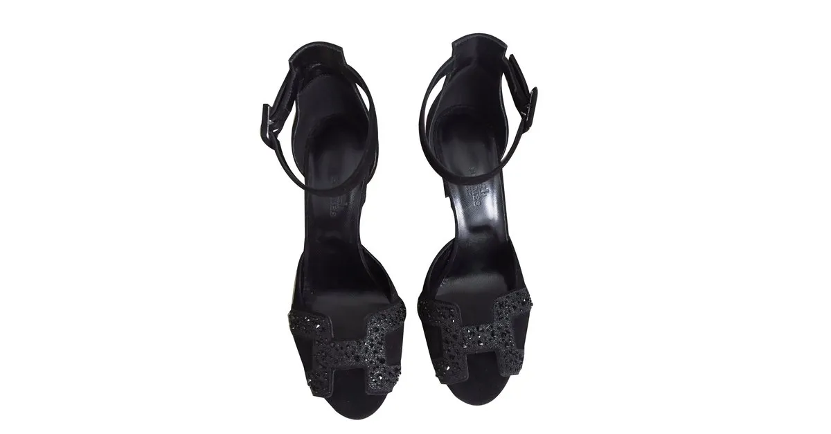 Hermès Sandalias Negro 