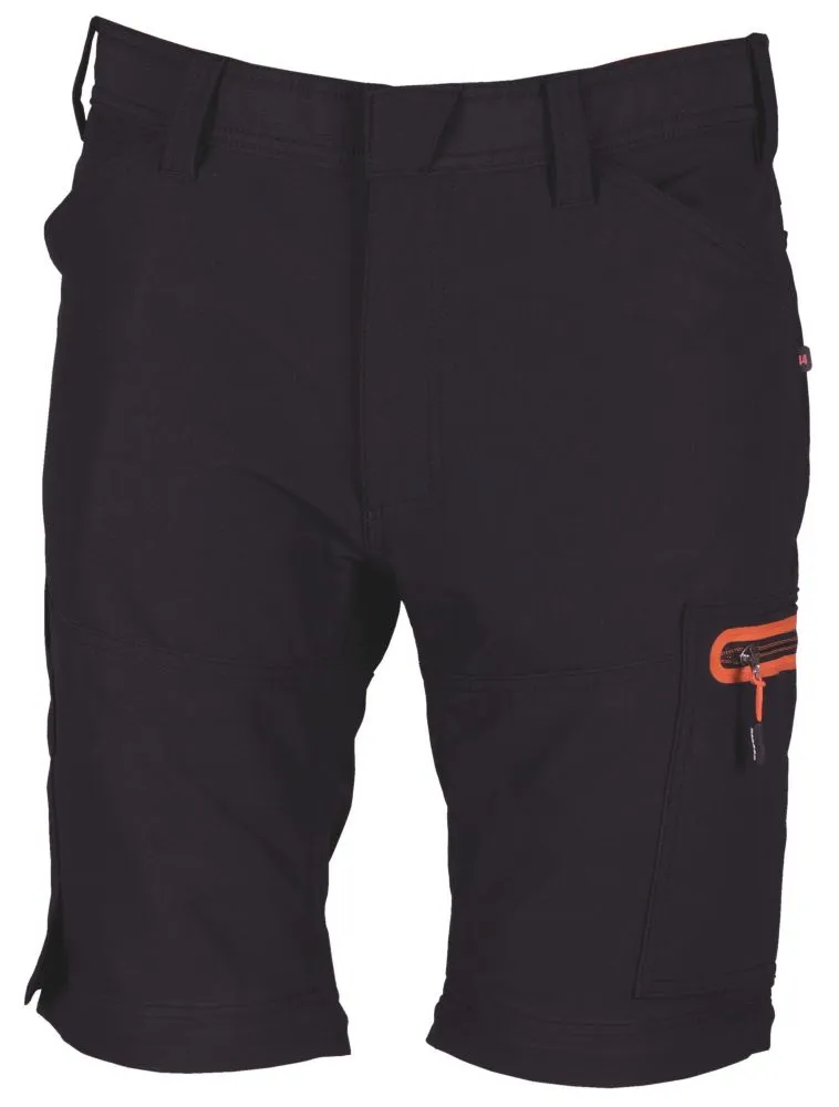 Herock Tornado, pantalón con pernera desmontable de cremallera, negro (cintura 32