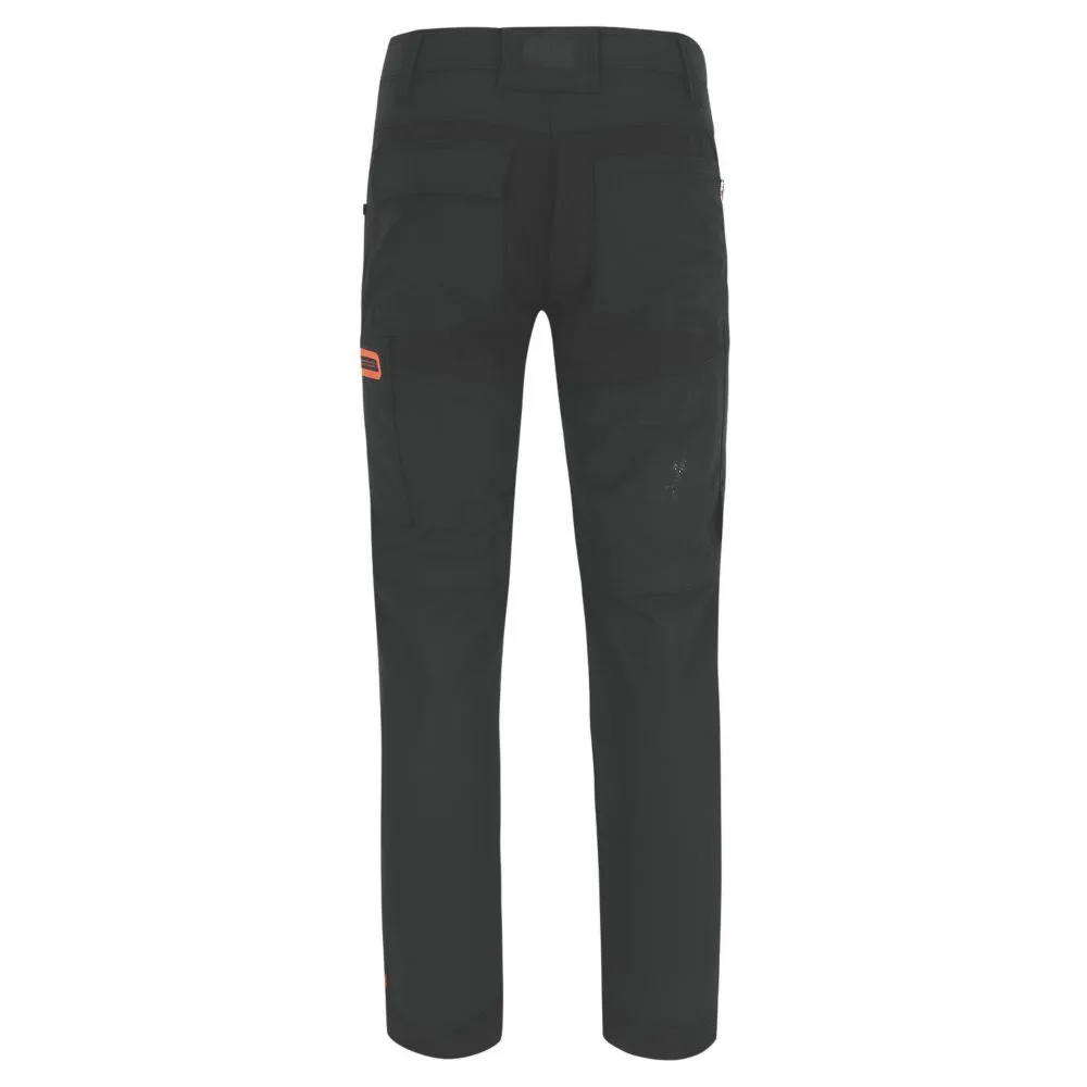 Herock Tornado, pantalón con pernera desmontable de cremallera, negro (cintura 32
