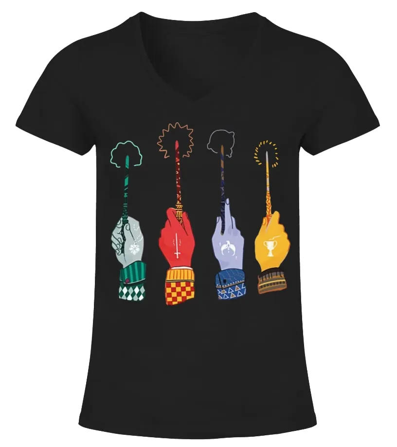 Hogwarts Wizards Camiseta cuello pico Mujer