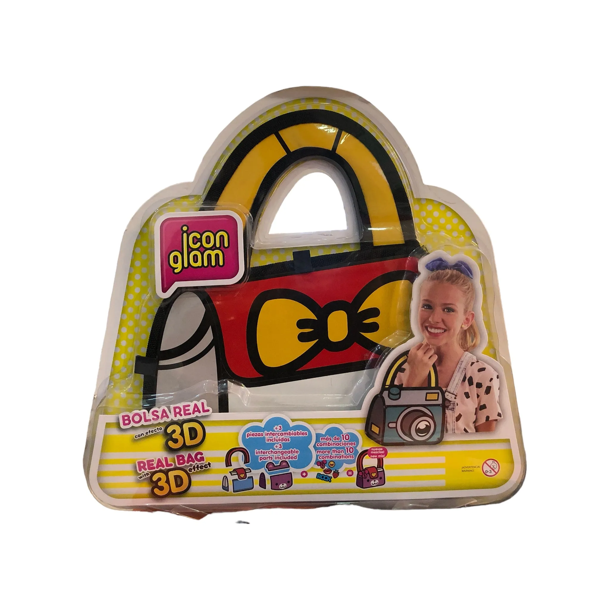 Icon Glam Cartera Para Personalizar 3d Infantil